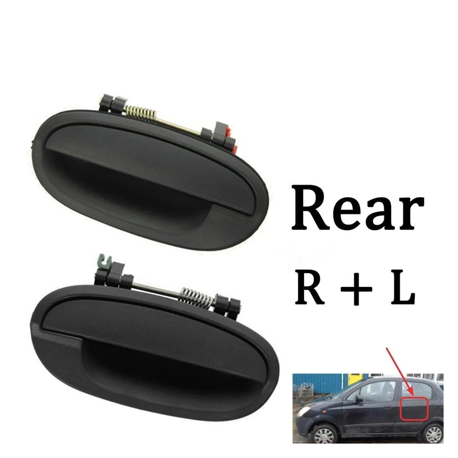 Türaußengriff Rechts Fahrerseite Für Chevrolet Für Spark Für Daewoo Für MATIZ 4 2 1PCS Auto Set AUßENTÜRGRIFF 96601472 96601473 96601474 96601475 VORNE HINTEN Links Türgriff Für Außen Fahrerseite(D) von RAGPUKMUAN