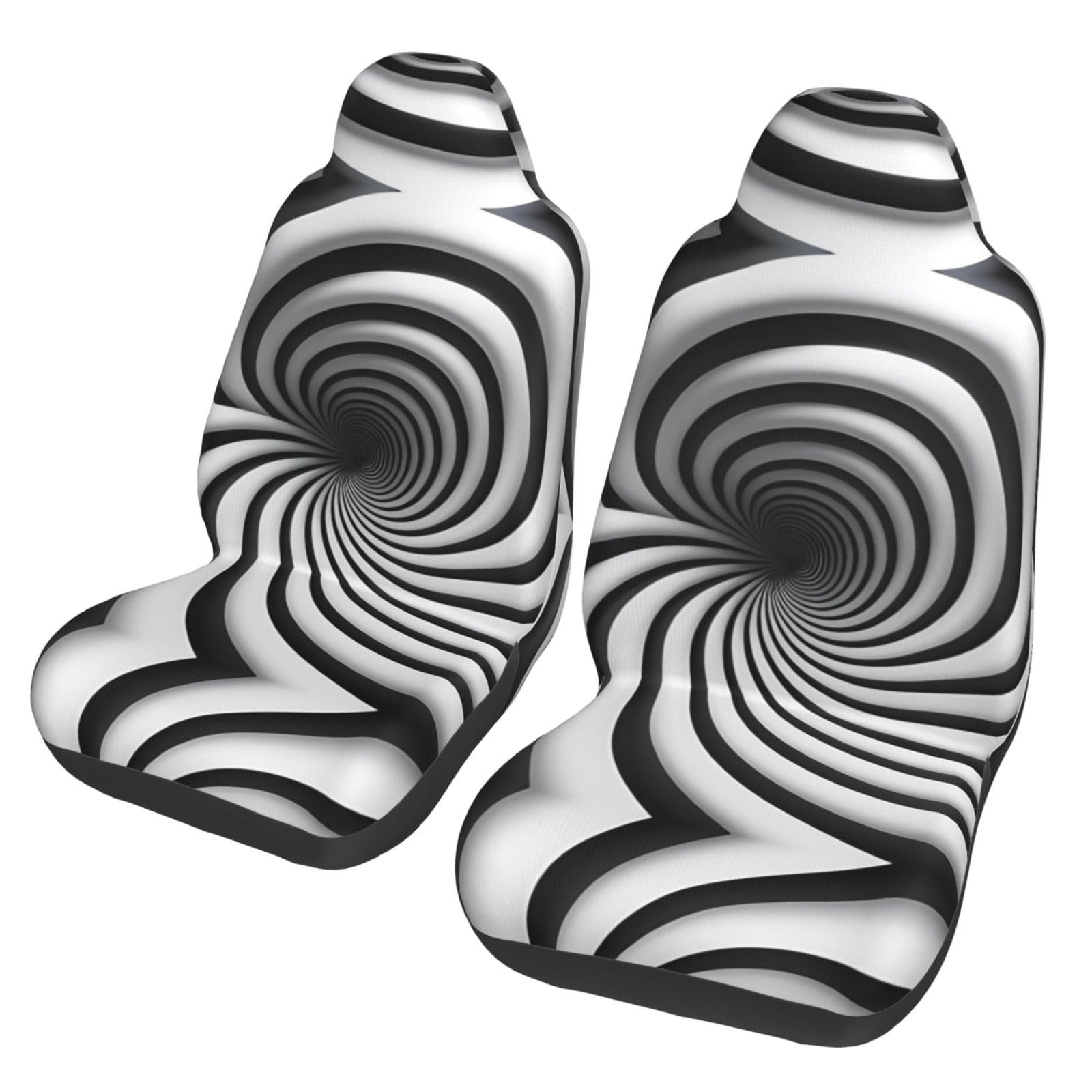 RAIZHE Spiral Optical Illusion GIF 3D-Autositzbezüge, flexible Autositzbezüge, alte Autositzbezüge für Autos, SUVs, LKWs, Autositzbezüge, 2 Stück von RAIZHE