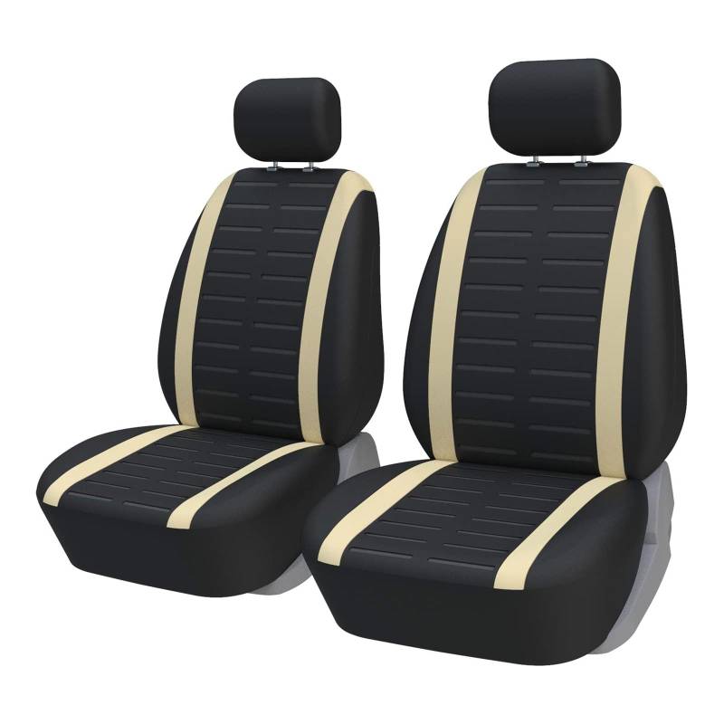 RAKTDA Autositzbezüge Vordersitze Sitzbezüge für Be-nz C Clase W202 S202 S203 S206 W203 204 205 Universal Fit Autositzbezüge Autositz Zubehör,B-Beige von RAKTDA