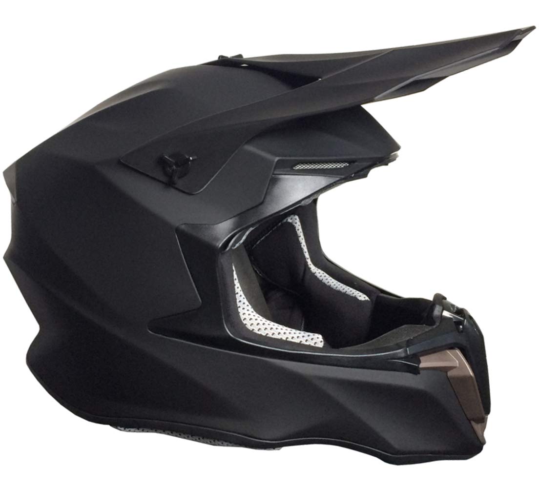 Crosshelm Motocross Enduro Helm Integralhelm Motorradhelm RALLOX 806 matt schwarz Größe M von RALLOX Helmets