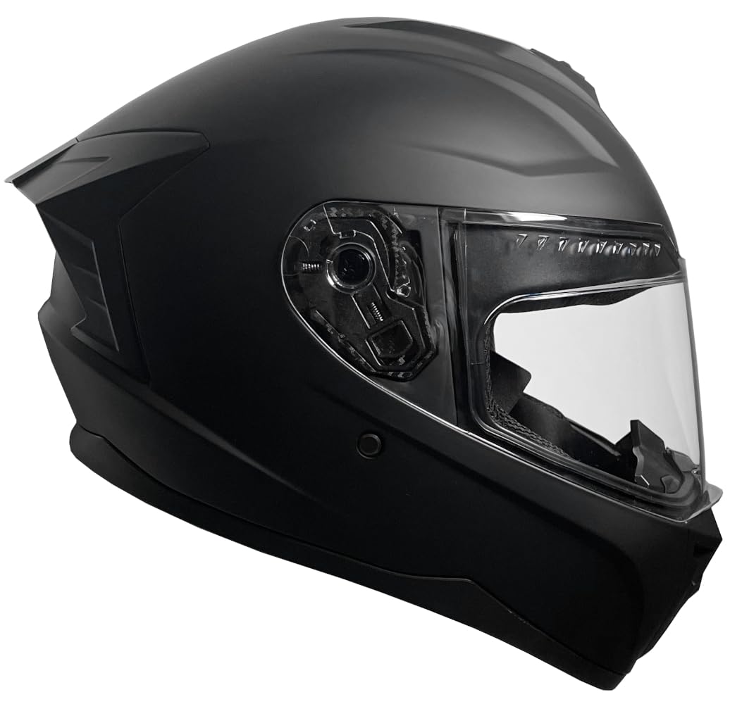 Integralhelm Helm Motorradhelm RALLOX M72 schwarz matt Größe XL von RALLOX Helmets