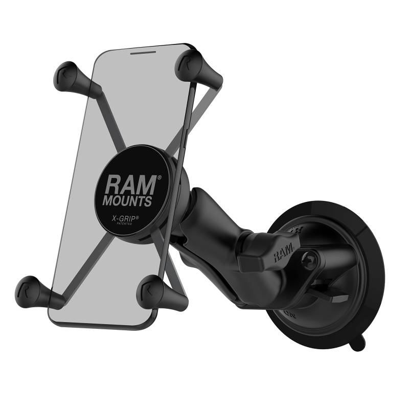 RAM X-Grip Große Handyhalterung mit RAM Twist-Lock Saugnapf Basis von RAM MOUNTS