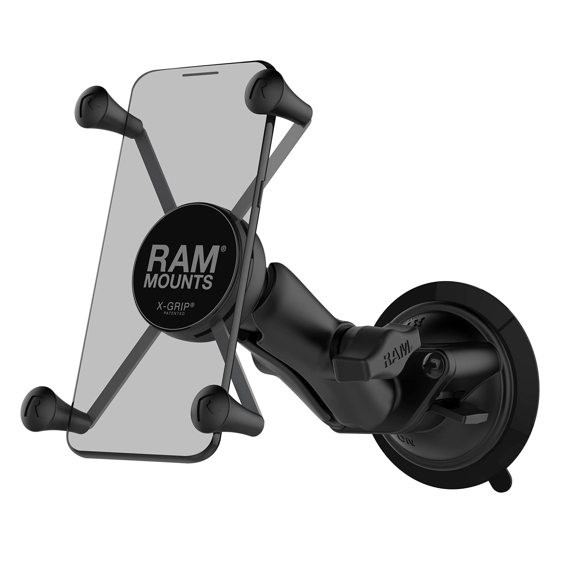 RAM X-Grip Große Handyhalterung mit RAM Twist-Lock Saugnapf Basis von RAM MOUNTS