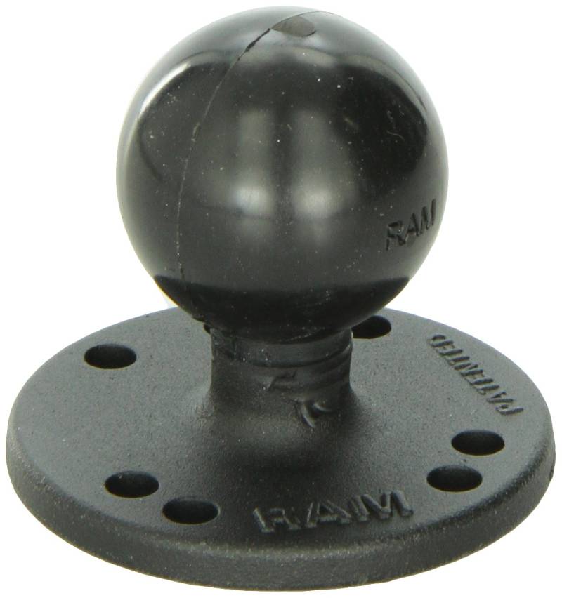 Ram Mounts 2.5 Round Base AMPs Hole Pattern, Steel Reinforced, RAM-202U-IN1 (Hole Pattern, Steel Reinforced Post & C Size 1.5 Ball) von RAM MOUNTS