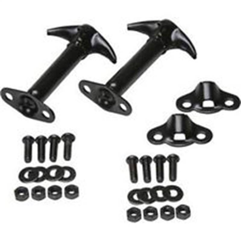 Rampage Motorhaubenschnäpper-Set | Paar, schwarz | 7601 | passend für Jeep CJ, Wrangler YJ 1942–1995 von RAMPAGE PRODUCTS