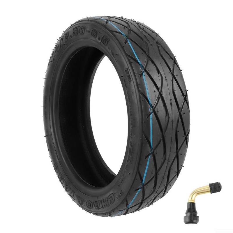 Elektroroller Reifen, Scooter Ersatz Zubehör 10 Zoll 10x2.50-6.5 Elektroroller Tubeless Reifen 60/70-6.5 von RANRAO