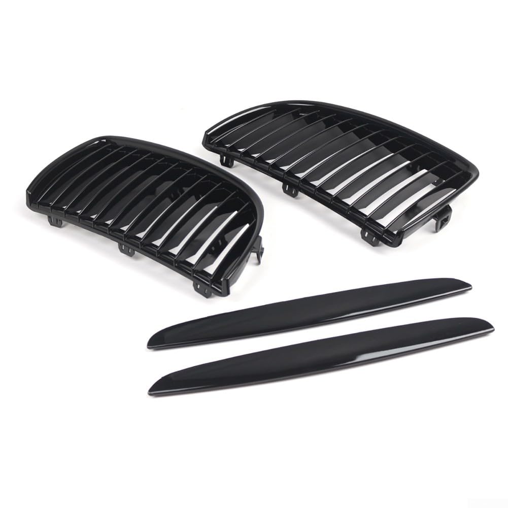 RANRAO Frontstoßstangengitter Set für BMW 3er E90 E91 inkl. Lufteinlassgitter und Augenbrauen OEM 51137120007 von RANRAO