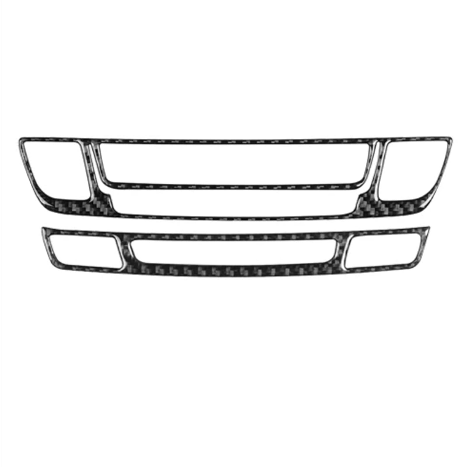 Kompatibel Mit Pilot 2016 2017 2018 2019 2020 2021 2022, Carbonfaser-Muster, Verkleidungsabdeckung Für Das Bedienfeld Der Zentralen Klimaanlage Mittel Konsole CD-Panel Abdeckung(Black Carbon) von RAQXOLPB