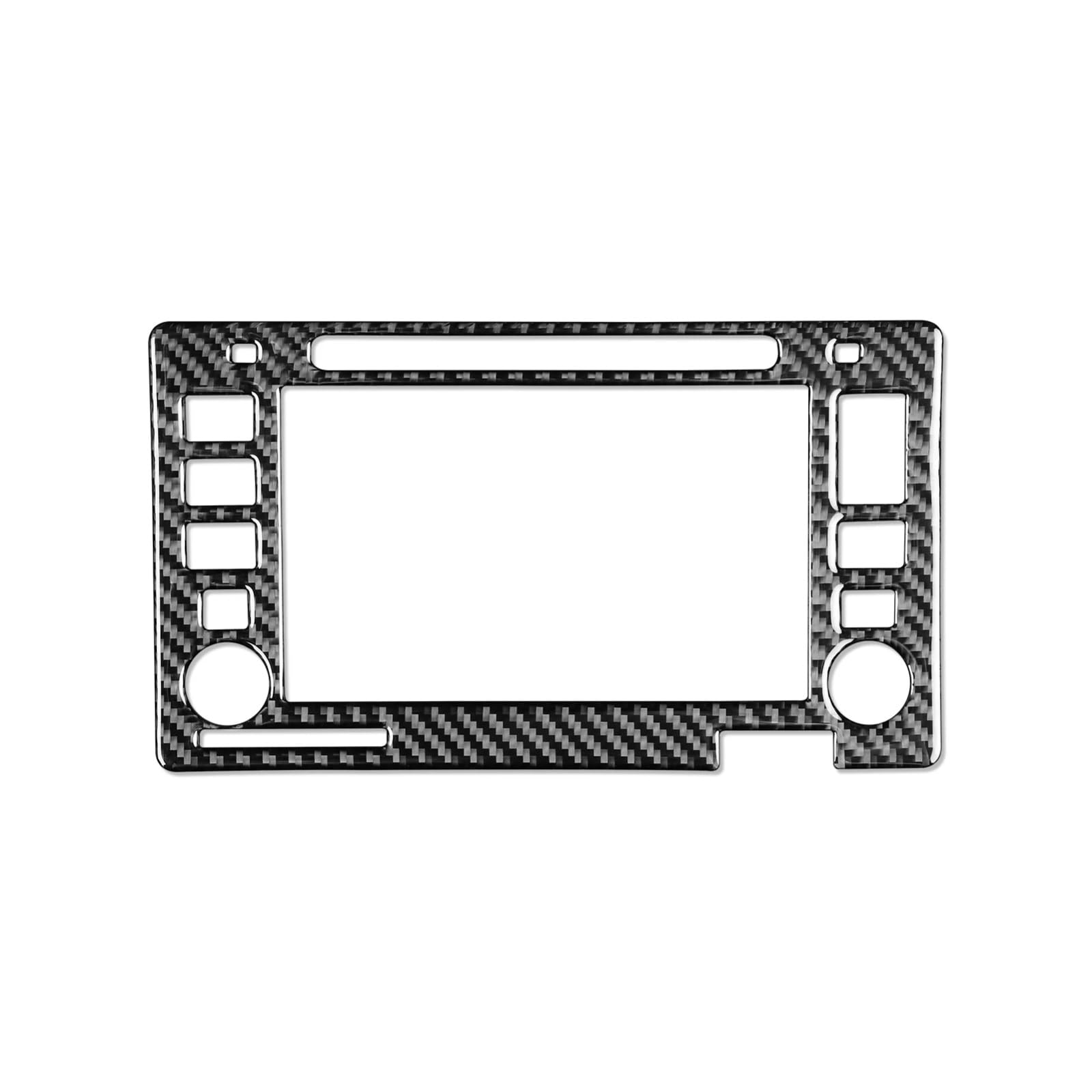 Kompatibel Mit Toyota Für Tacoma 2016 2017 2018 2019 2020 2021 Zentrale Navigationsbildschirm-Panelabdeckung Verkleidung Auto-Innendekoration Zubehör Aufkleber Mittel Konsole CD-Panel Abdeckung(Black von RAQXOLPB