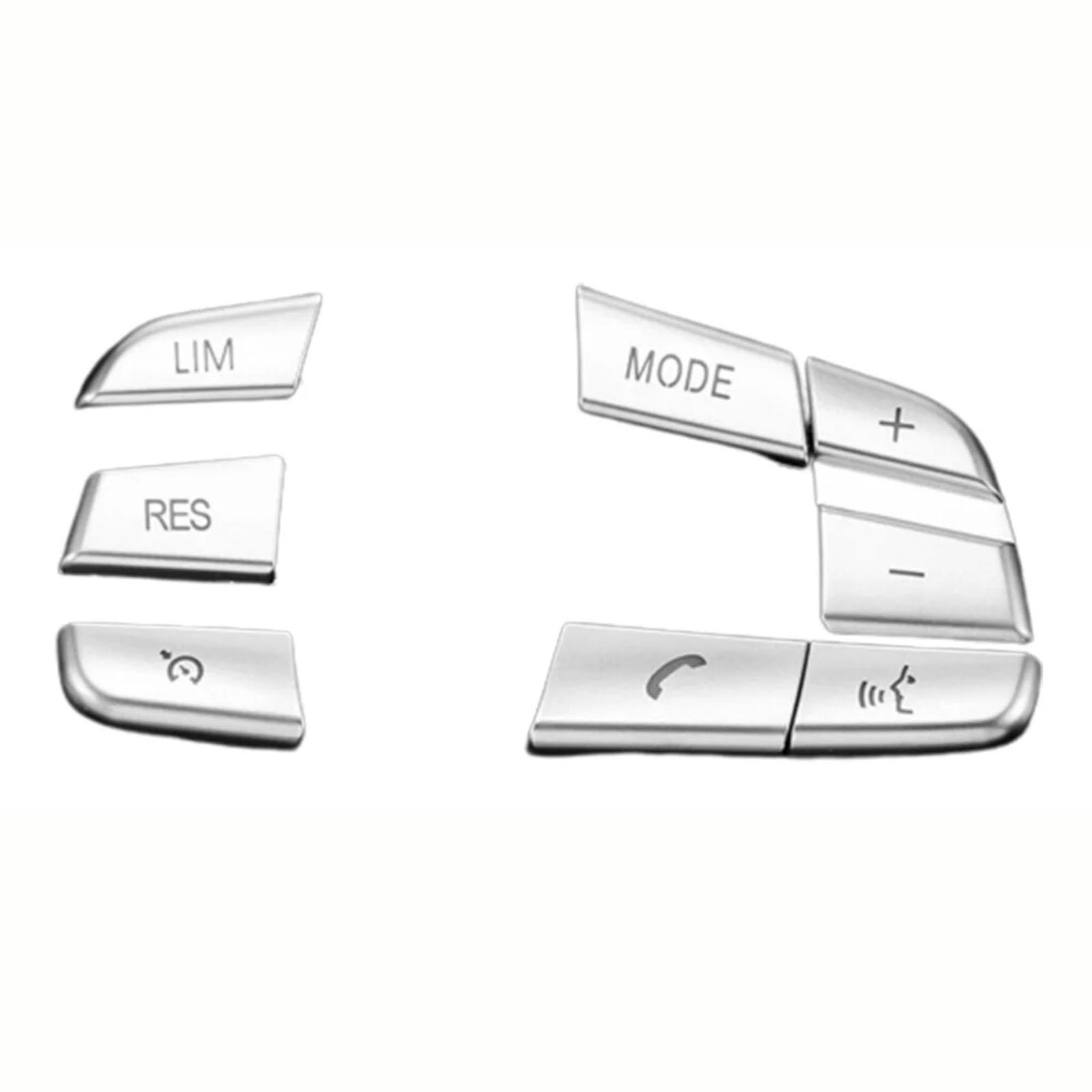 RAQXOLPB Autoknopf Aufkleber Kompatibel Mit Für 7er F01 F02 F03 F04 2009 2010 2011 2012 2013 2014 2015 Autoinnenraum Lenkradknopf Dekor Abdeckung Aufkleber von RAQXOLPB