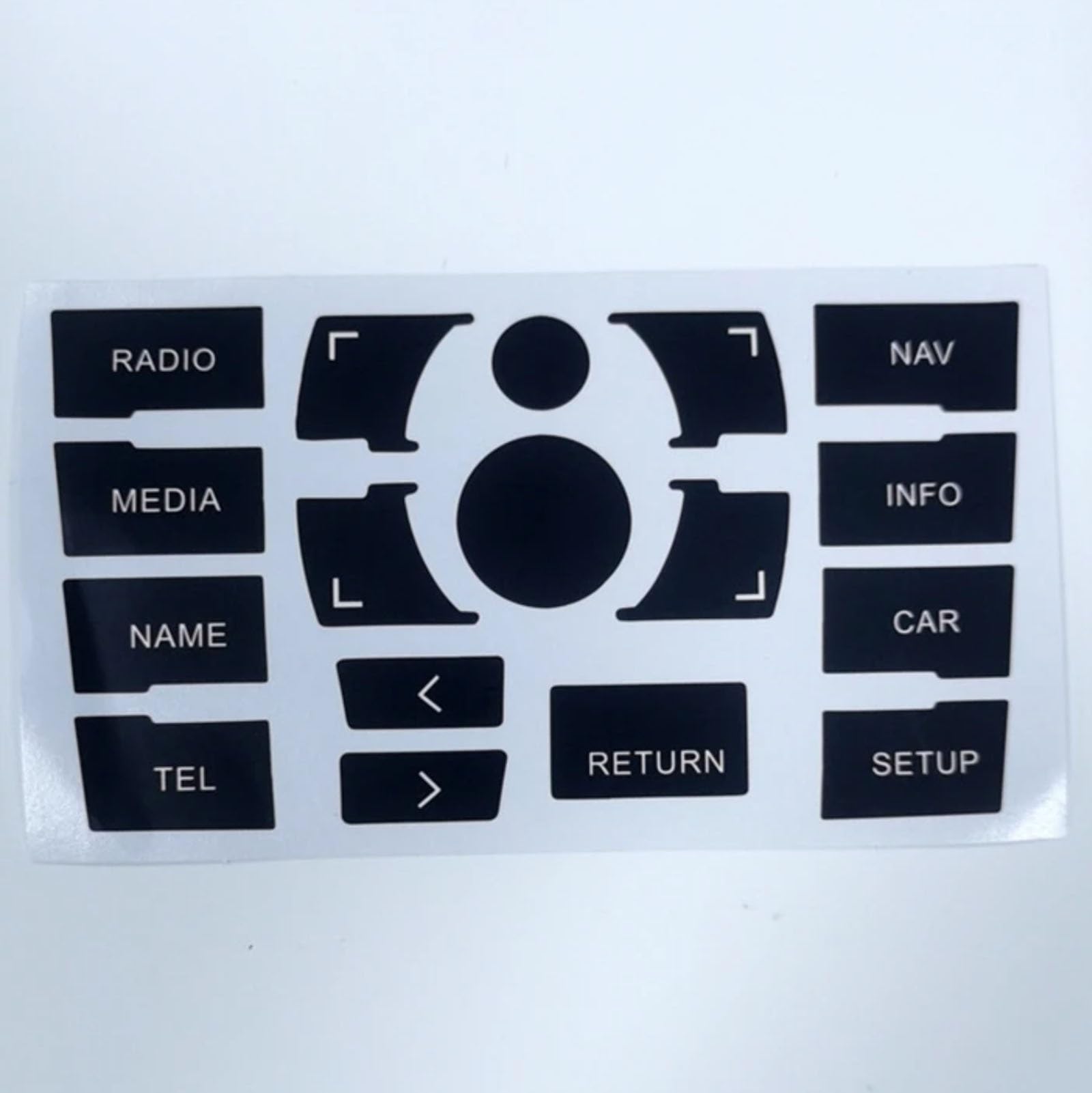 RAQXOLPB Autoknopf Aufkleber Kompatibel Mit Für A8 A8L 2005 2006 2007 2008 2009 2010 Navigationsmodul Schalter Steuertaste Reparatur Abziehbilder Aufkleber Autozubehör von RAQXOLPB