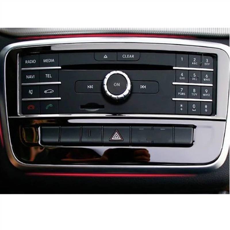 RAQXOLPB Kompatibel Mit Benz Für Cla C117 Für A Class Auto Mittelkonsole CD-Panel Dekorative Abdeckung Auto CD-Panel Dekorative Abdeckung Autozubehör Mittel Konsole CD-Panel Abdeckung(Black) von RAQXOLPB