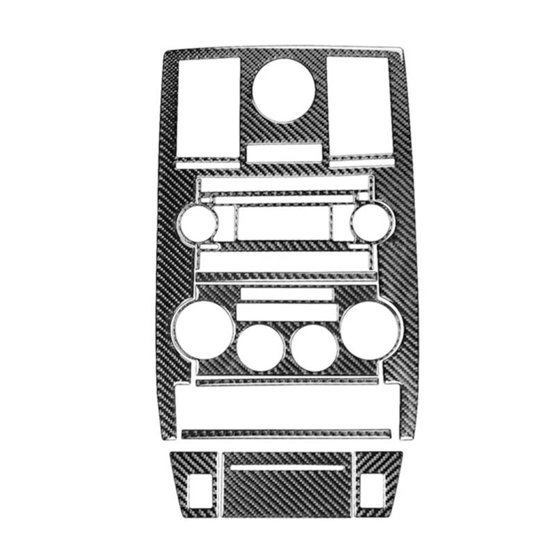 RAQXOLPB Kompatibel Mit Chrysler Für 300 300C 2005 2006 2007 Kohlefasermuster Zentralsteuerung Klimaanlage Anzeige Luftauslass Aufkleber Autozubehör Mittel Konsole CD-Panel Abdeckung von RAQXOLPB