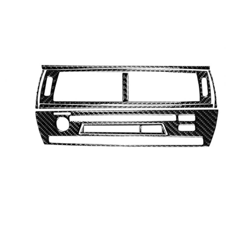 RAQXOLPB Kompatibel Mit Z4 E85 2003 2004 2005 2006 2007 2008 Mittelpanel Luftauslass Carbonfaser-Muster Aufkleber Autoinnenausstattung Mittel Konsole CD-Panel Abdeckung(color1) von RAQXOLPB