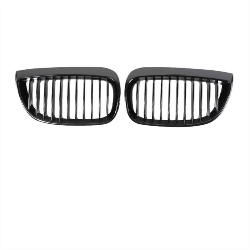 RAQXOLPB Kühlergrille Passend Kompatibel Mit 1er E81 E82 E87 E88 128I 130I 135I 2004 2005 2006 Frontoberer Stoßfänger Nierengrill Einlass Unterer Grill Kühler(Single Gloss Black) von RAQXOLPB