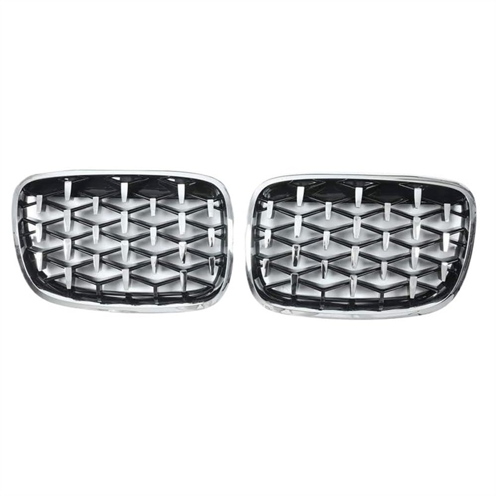 RAQXOLPB Kühlergrille Passend Kompatibel Mit 2er F45 228i 220i 235i 2014 2015 2016 2017 2018 Auto-Mittelstoßstangengitter Fronteinlassgitter Kühlergrill(All Silver) von RAQXOLPB