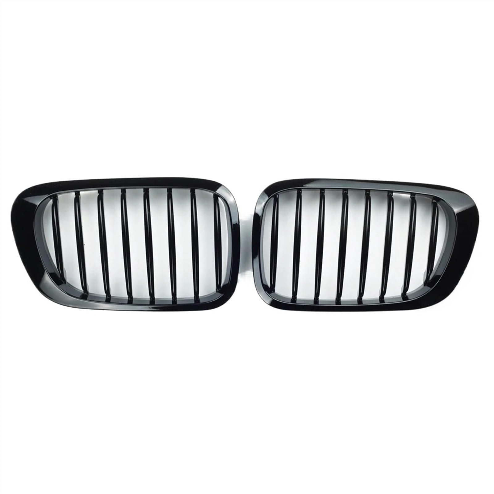 RAQXOLPB Kühlergrille Passend Kompatibel Mit 3er E46 M3 323i 325Ci 328Ci 330Ci 1998 1999 2000 2001 Schwarz Glänzender Frontstoßstangen-Nierengrill Frontkühlergrill von RAQXOLPB