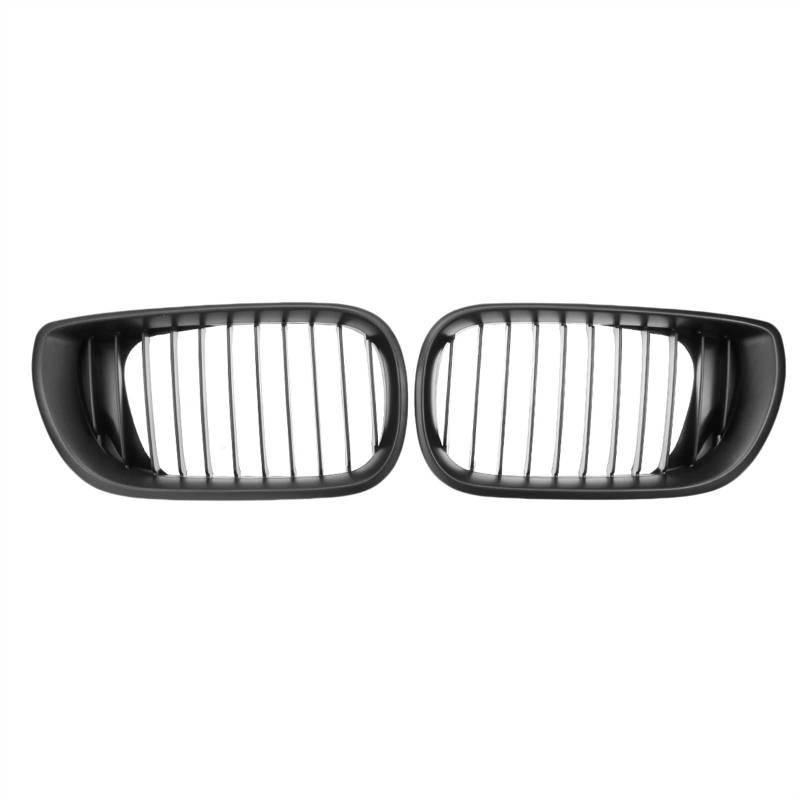 RAQXOLPB Kühlergrille Passend Kompatibel Mit 3er E46 Touring Limousine 320i 325i 325Xi 330i 330Xi 2002 2003 2004 2005 Auto Frontstoßstange Nieren-Renngitter(Matte Black) von RAQXOLPB