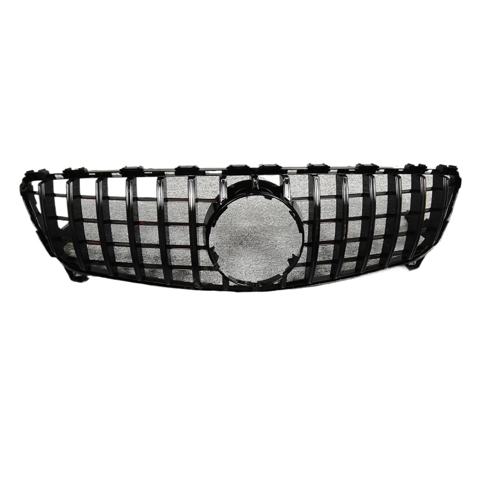 RAQXOLPB Kühlergrille Passend Kompatibel Mit Benz Für A-Klasse W176 A250 A200 A45 2016 2017 2018 Auto-Frontgrill, Stoßstangengrill, Schwarz Glänzend, Abdeckung Für Frontkühlergrill von RAQXOLPB