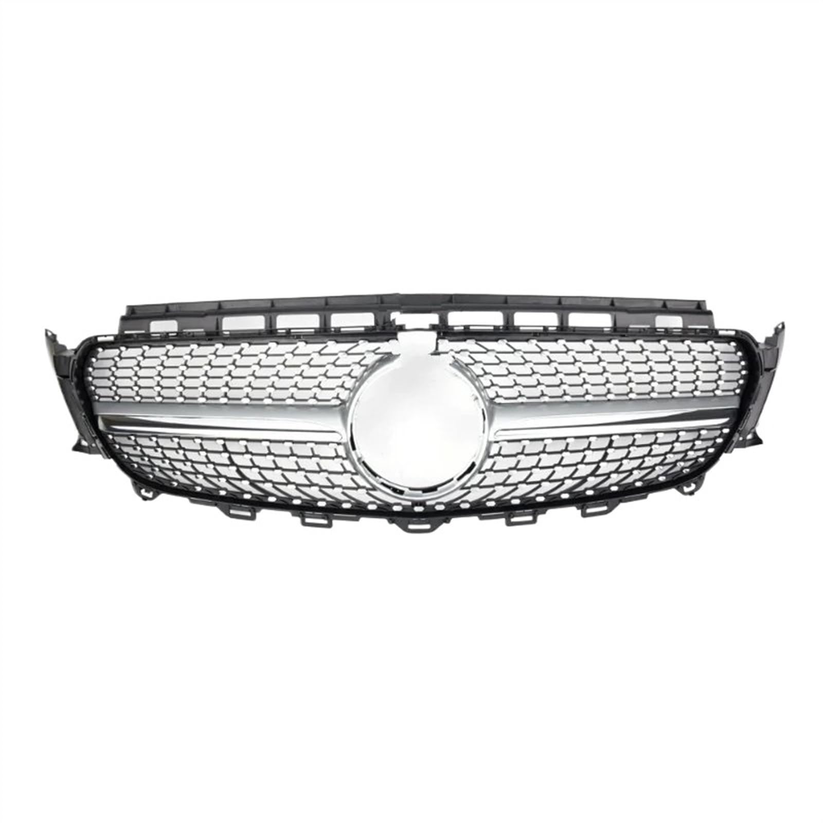 RAQXOLPB Kühlergrille Passend Kompatibel Mit Benz Für E-Klasse W213 C238 E180 E200 E220 E300 E350 E400 E450 2016 2017 2018 2019 Auto-Frontkühlergrill Ersatz(Silver W360) von RAQXOLPB