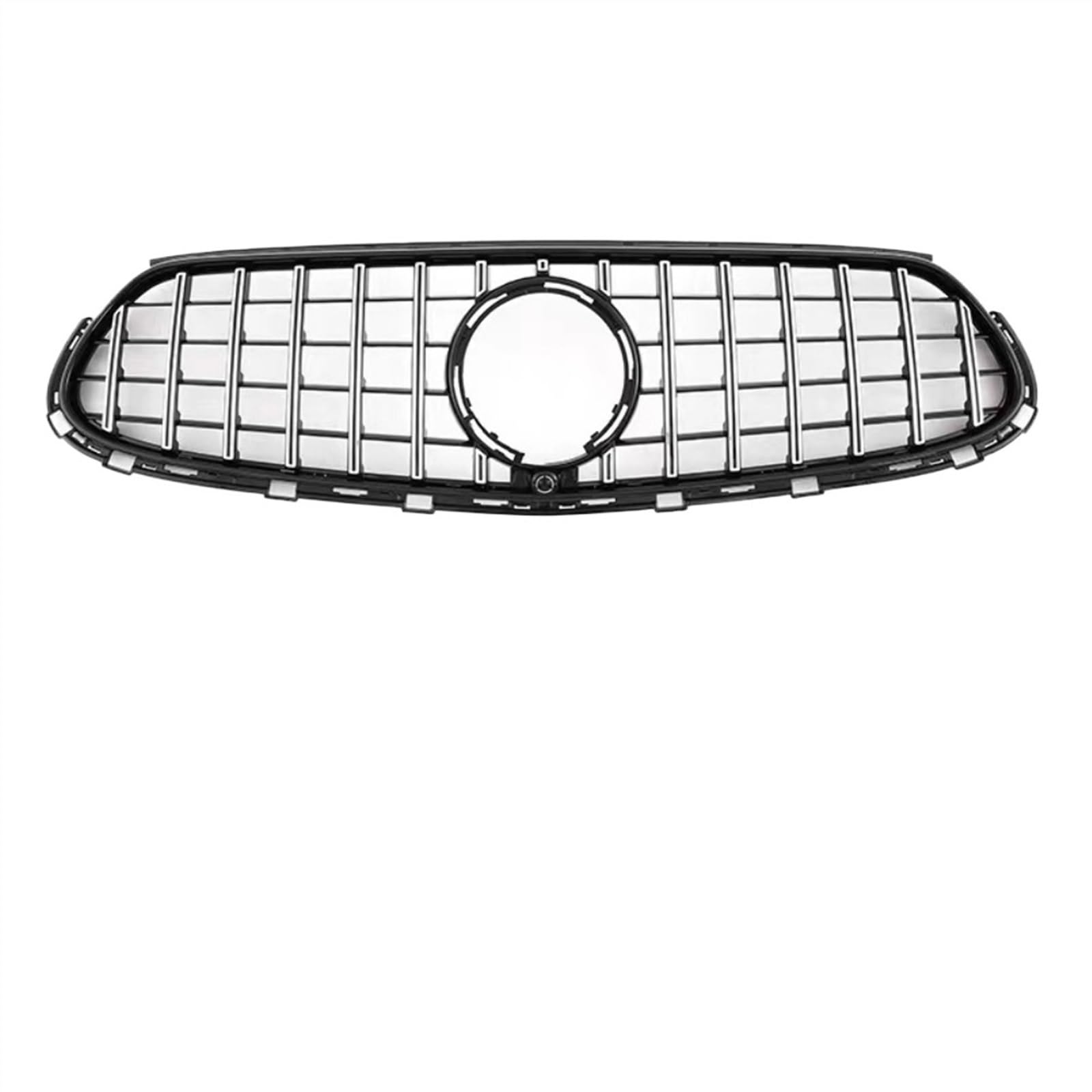 RAQXOLPB Kühlergrille Passend Kompatibel Mit Benz Für GLC X254 2023 2024 Stil Frontkühlergrill Einlassgitter Mesh Grill Tuning Zubehör Stoßfänger Mesh Fronteinlassgitter(Silver) von RAQXOLPB