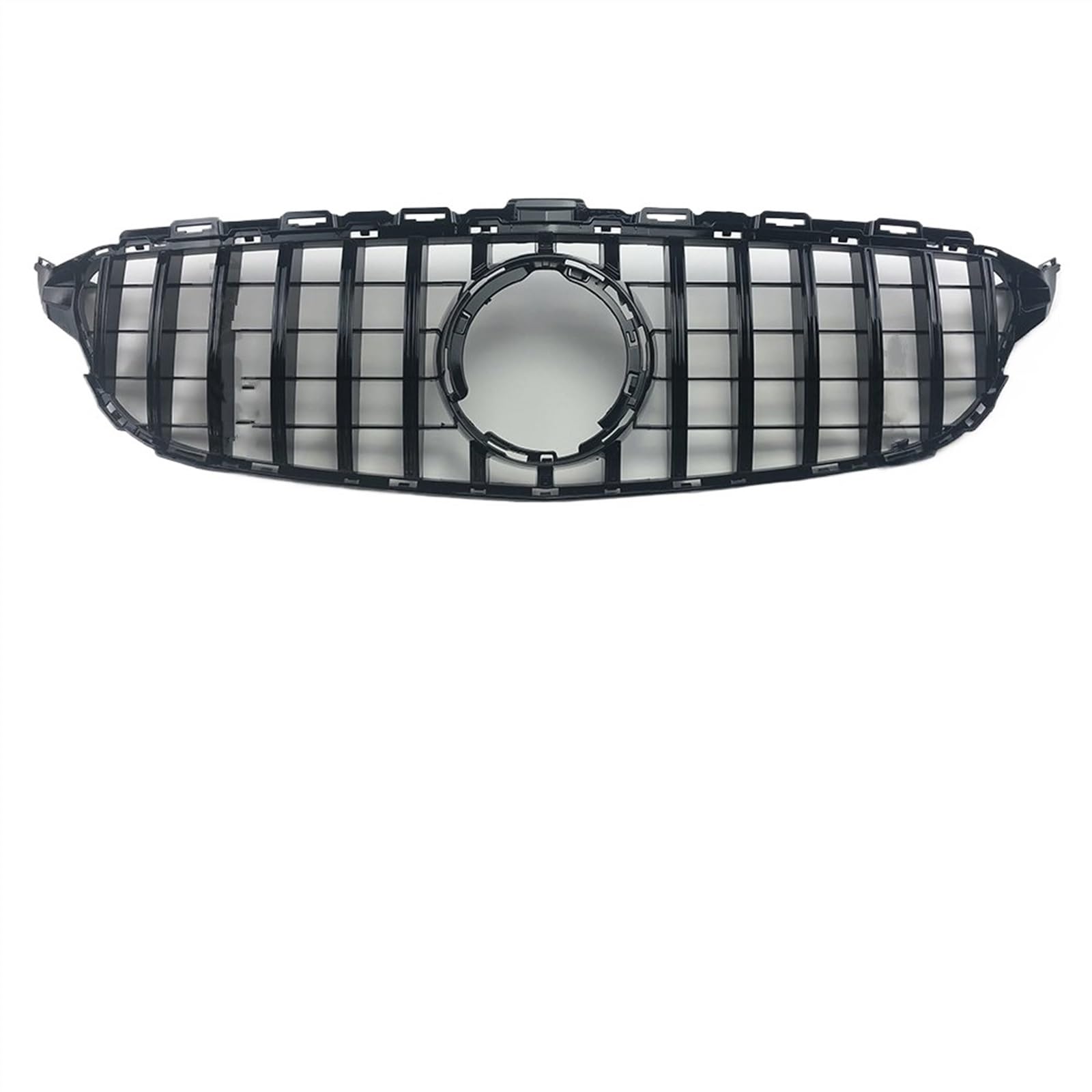 RAQXOLPB Kühlergrille Passend Kompatibel Mit Benz W205 S205 C205 C260 C250 C180 C200 C300 2014 2015 2016 2017 2018 2019 2020 2021 Auto Frontstoßstangengrill(Black,2019-2021) von RAQXOLPB