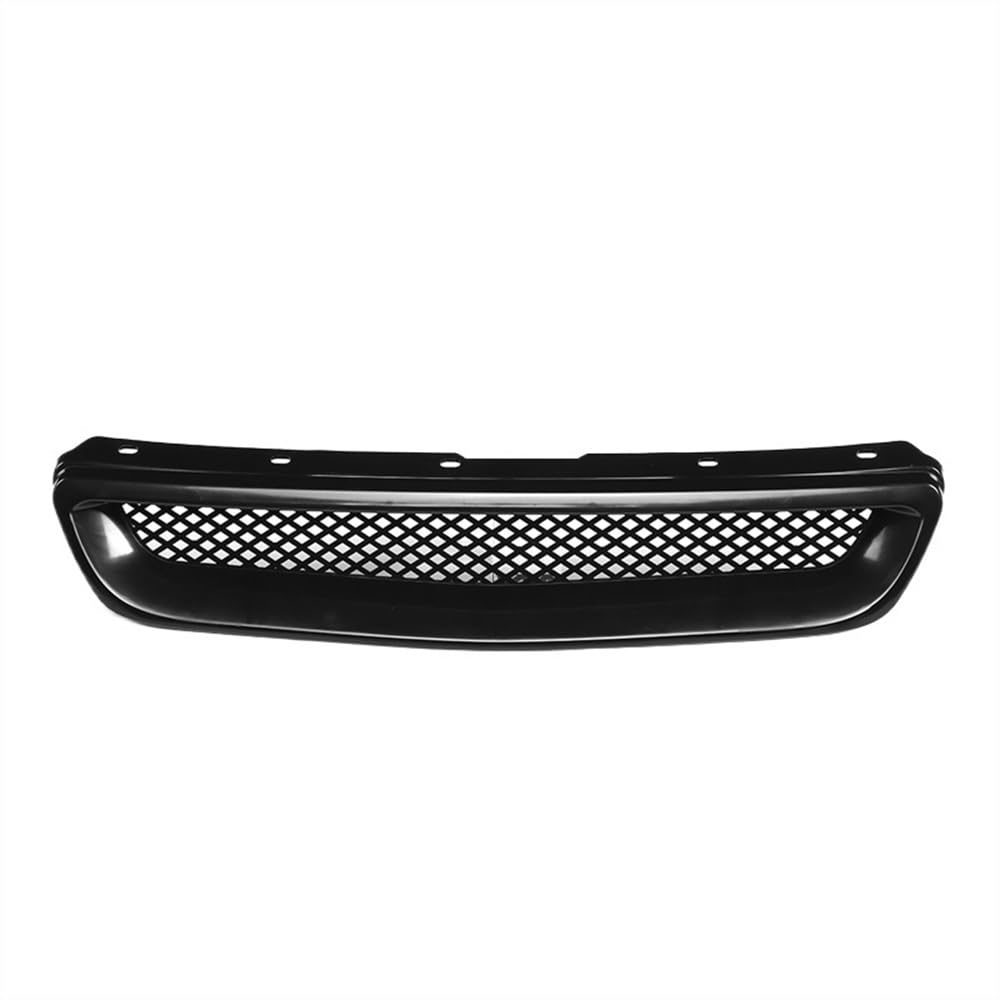 RAQXOLPB Kühlergrille Passend Kompatibel Mit Civic Für EK CX DX EX HX LX Für Typ R 1996 1997 1998, Schwarzes Auto, Vordere Stoßstange, Haubengrill, Abdeckung, Verkleidung, Vorderer Kühlergrill von RAQXOLPB