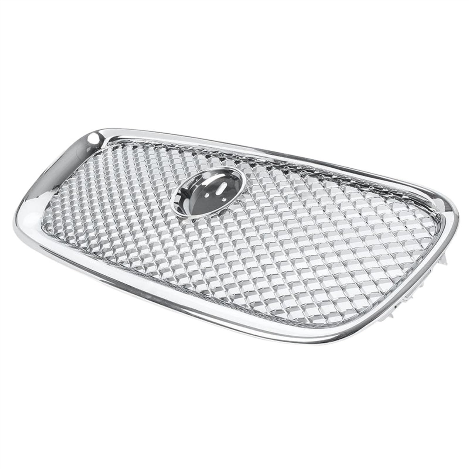 RAQXOLPB Kühlergrille Passend Kompatibel Mit Jaguar Für XF XFR 2012 2013 2014 2015 Auto Front Oberer Kühlergrill Mesh Racing Grill Stoßstange Mesh Front Einlassgitter Ersatz(Silver) von RAQXOLPB