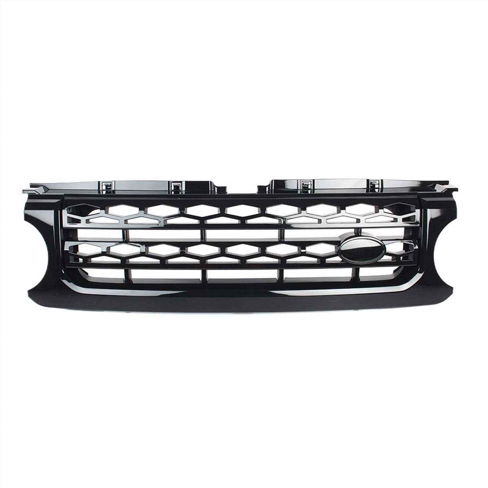 RAQXOLPB Kühlergrille Passend Kompatibel Mit Land Für Rover Für Discovery LR4 2010 2011 2012 2013 Stoßstangengitter Fronteinlassgitter Glänzend Schwarz Racing Frontkühlergrill von RAQXOLPB