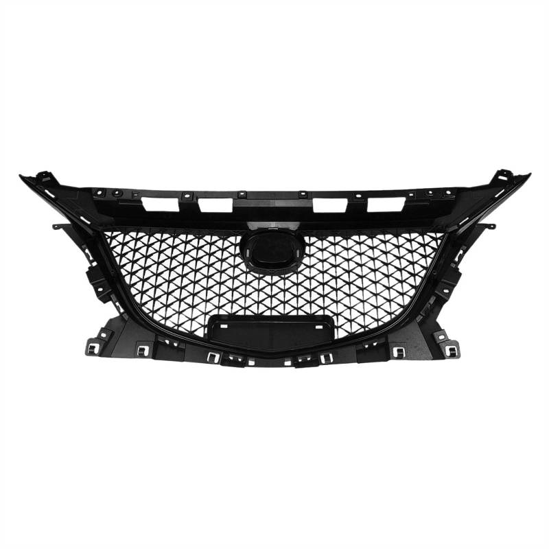 RAQXOLPB Kühlergrille Passend Kompatibel Mit Mazda Für Axela 4-türige Limousine 2014 2015 2016 Frontgrill Wabenstil Renngrill Auto Oberer Stoßfänger Ansaughaube Kühler von RAQXOLPB