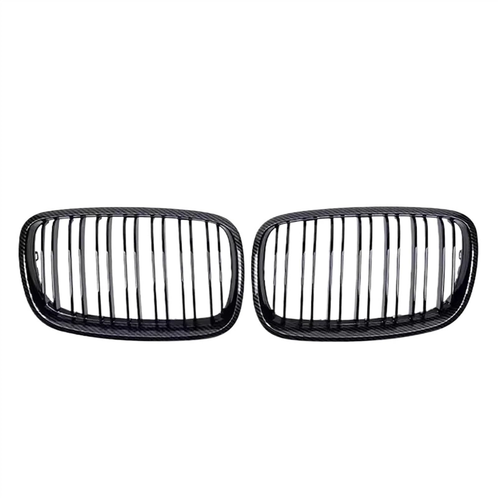 RAQXOLPB Kühlergrille Passend Kompatibel Mit X5 E70 X6 E71 2007 2008 2009 2010 2011 2012 2013 2014 Auto Vorne Doppel-Niere Stoßfänger Kühlergrill Auto Vorne Kühlergrill(Carton Look) von RAQXOLPB