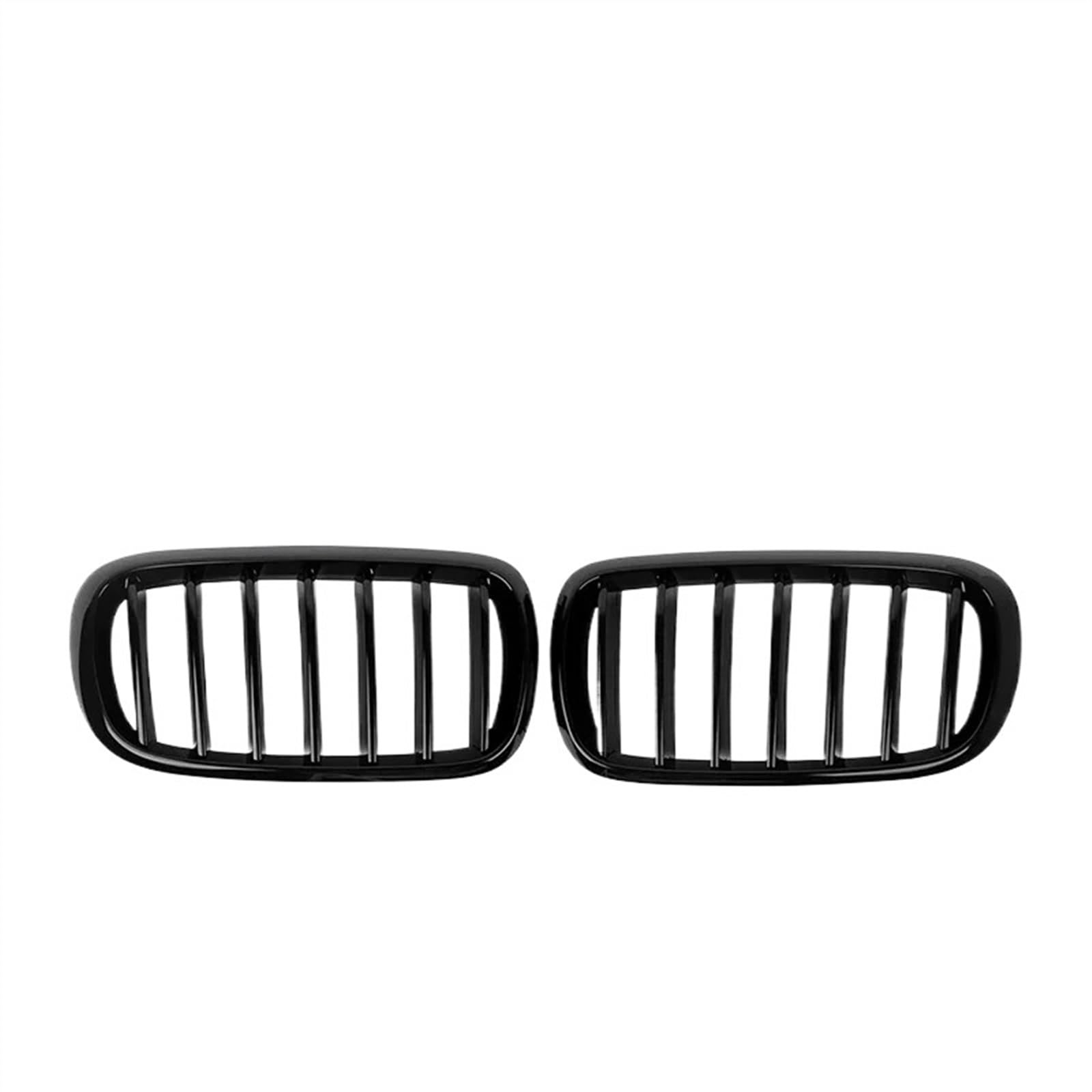 RAQXOLPB Kühlergrille Passend Kompatibel Mit X5 F15 X6 F16 2014 2015 2016 2017 2018 2019 X5M F85 X6M F86 2015 2016 2017 2018 2019 Auto-Stoßstangengitter, Einzel- Und Doppelstange(Single Gloss Black) von RAQXOLPB