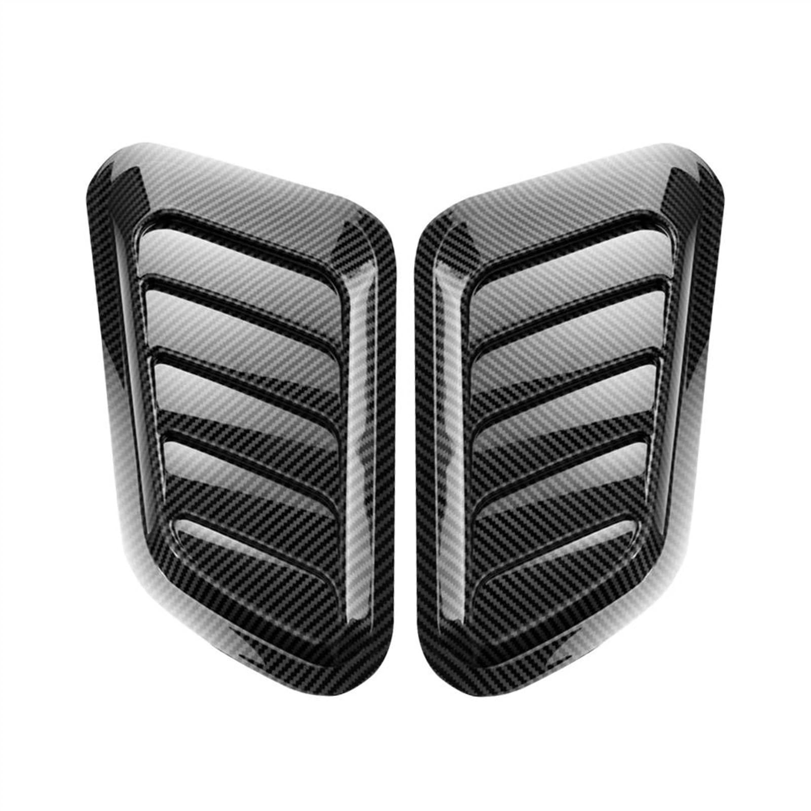 RAQXOLPB Lufthutze für Auto 2PCS Universal Haube Lufteinlass Auto Haube Luftstrom Einlass Dekoration Hood Scoop Bonnet Vent Abdeckung Dekoration Styling(2) von RAQXOLPB