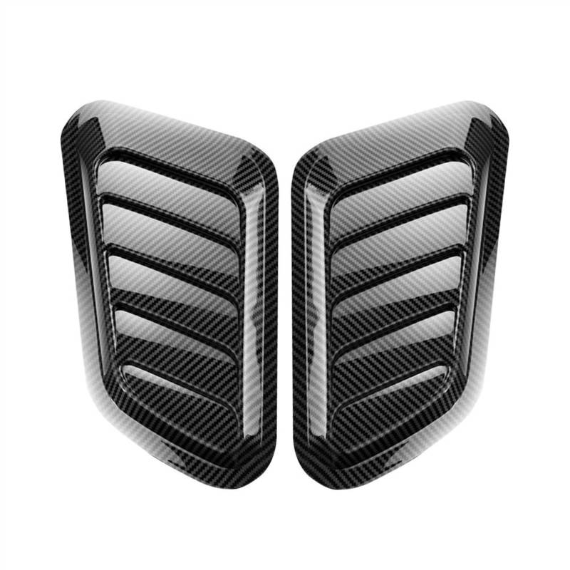 RAQXOLPB Lufthutze für Auto 2PCS Universal Haube Lufteinlass Auto Haube Luftstrom Einlass Dekoration Hood Scoop Bonnet Vent Abdeckung Dekoration Styling(2) von RAQXOLPB