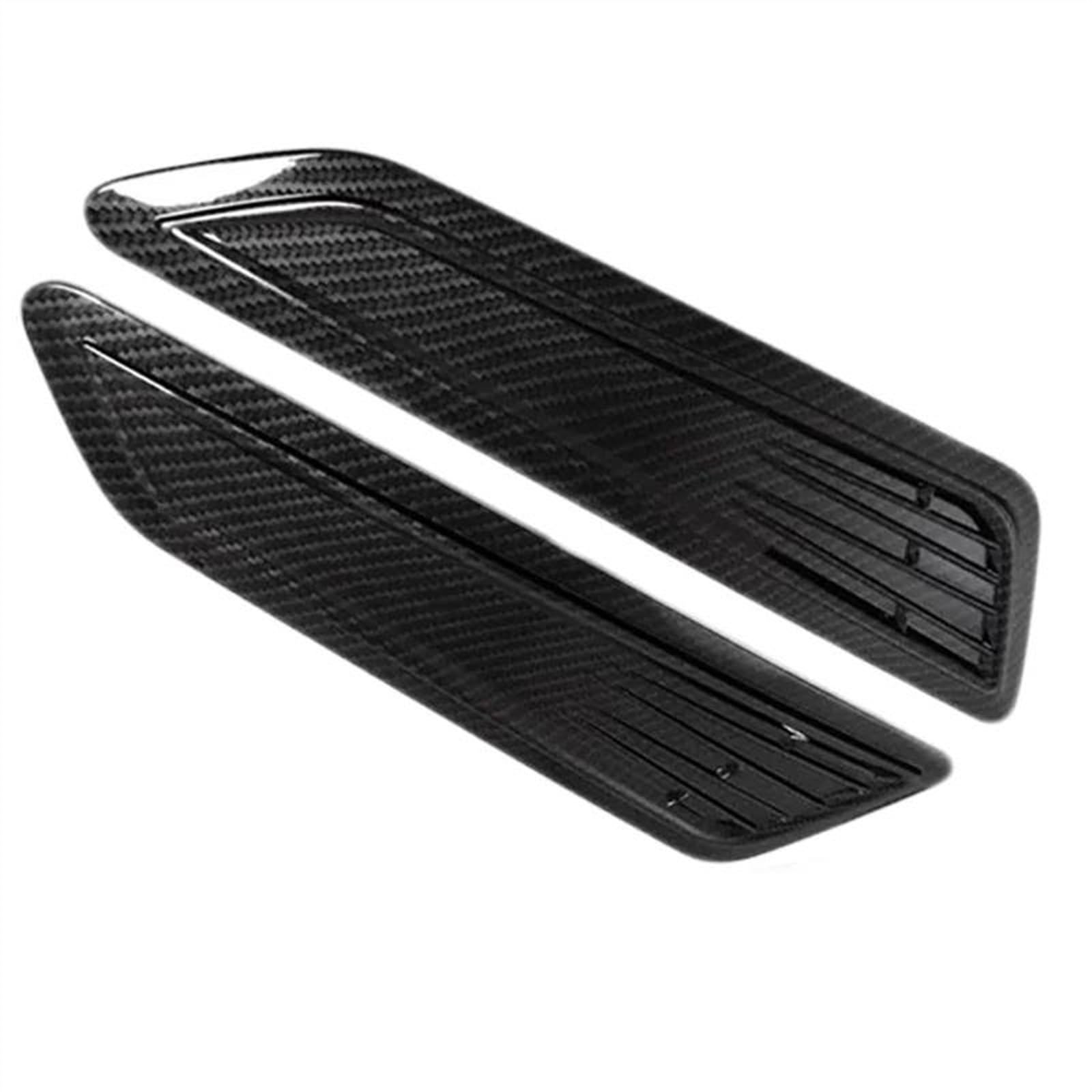 RAQXOLPB Lufthutze für Auto 2PCS Universal Motorhaube Scoop Hood Vents Flügel Auto Front Air Intake Outlet Geändert Zubehör Aufkleber Abdeckung(Carbon) von RAQXOLPB