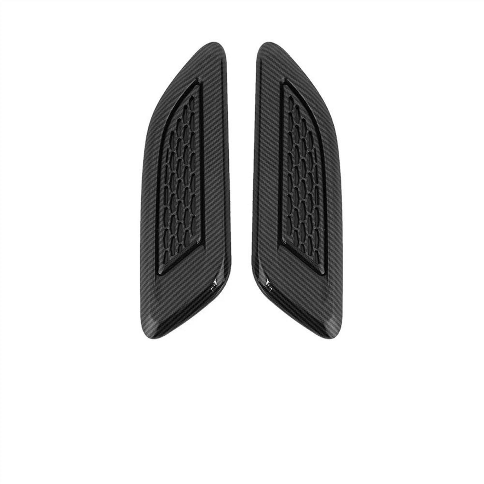 RAQXOLPB Lufthutze für Auto Kompatibel Mit Land Für Rover Für Discovery Sport 2015 2016 2017 2018 Auto-Außenhaube Air Vent Outlet Wing Trim Autozubehör(Carbon Fiber Color) von RAQXOLPB