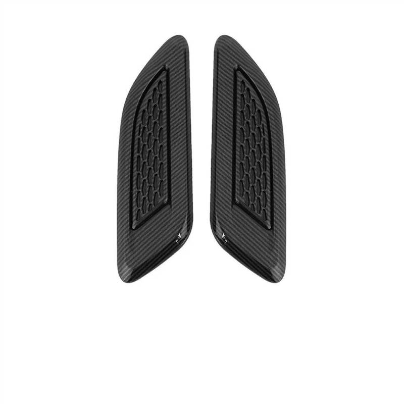 RAQXOLPB Lufthutze für Auto Kompatibel Mit Land Für Rover Für Discovery Sport 2015 2016 2017 2018 Auto-Außenhaube Air Vent Outlet Wing Trim Autozubehör(Carbon Fiber Color) von RAQXOLPB