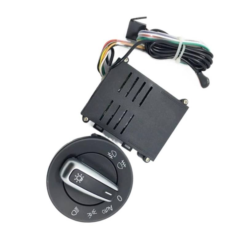 RAQXOLPB Scheinwerferschalter Kompatibel Mit VW Für Passat Für B5 Für Bora Für Polo Autolichtschalter Chrom Autosensor Licht Autoscheinwerferschalter 5ND 941 431 B von RAQXOLPB