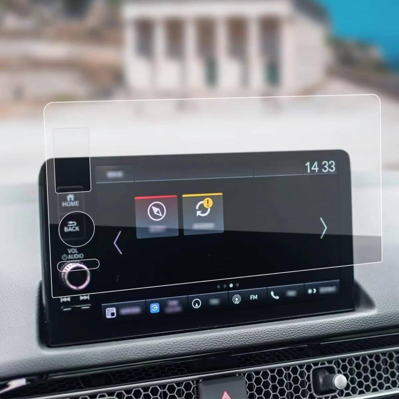 RAQXOLPB Schutzfolie Navi Bildschirm Kompatibel Mit HR-V Für CR-V Für Civic 2023 Auto 9 Zoll LCD Infotainment GPS Navigation AntiFingerprint Gehärtetes Glas Displayschutzfolie von RAQXOLPB