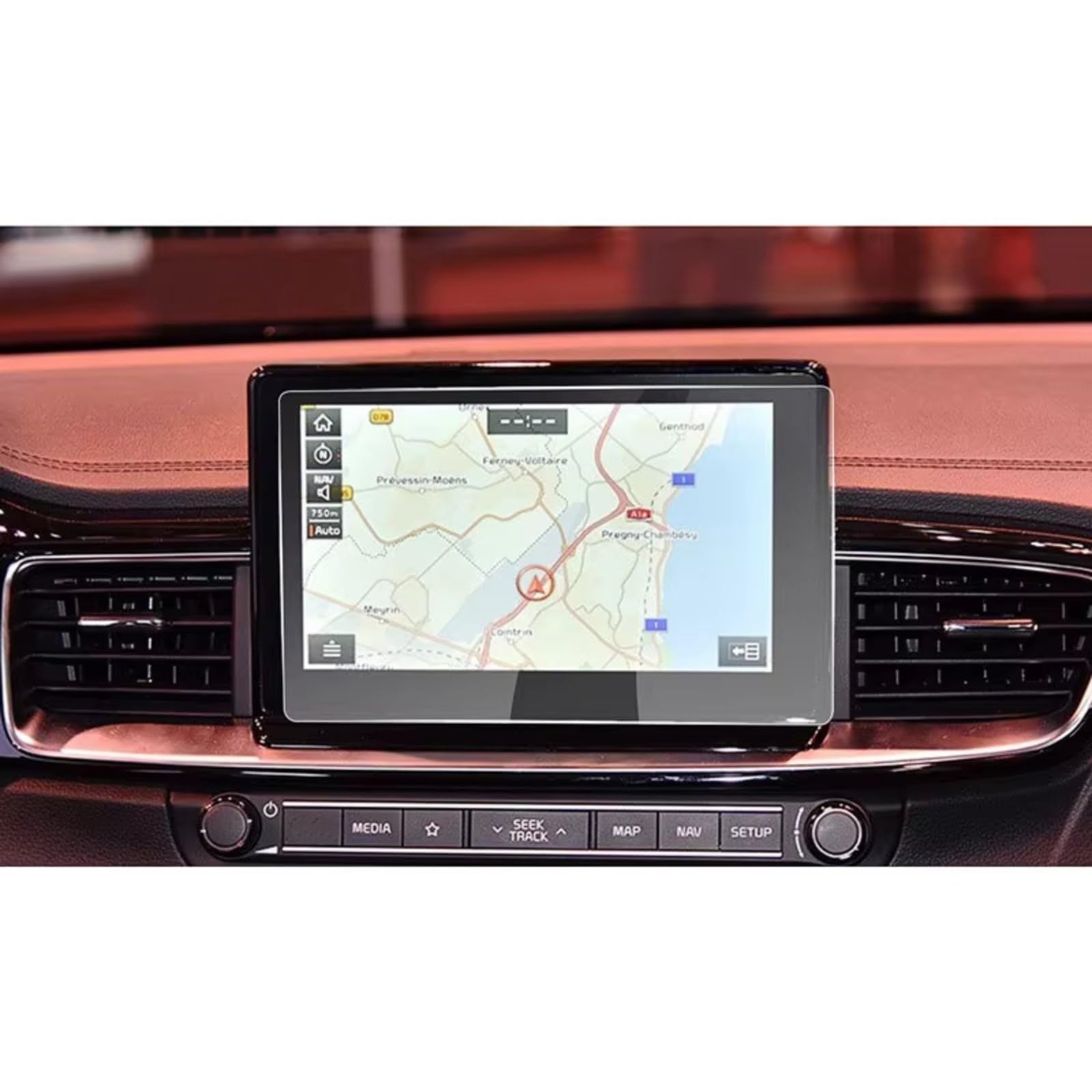 RAQXOLPB Schutzfolie Navi Bildschirm Kompatibel Mit K&ia Für Ceed CD GT 2019 2020 Auto 8 Zoll Navigation Displayschutzfolie Auto Innenzubehör Gehärtete Glasfolie von RAQXOLPB