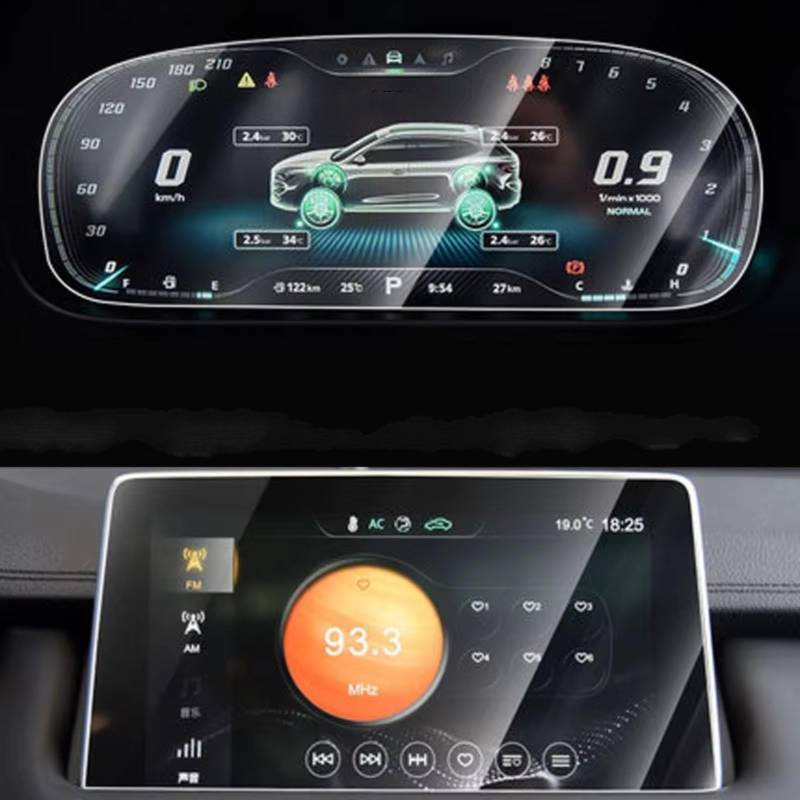 RAQXOLPB Schutzfolie Navi Bildschirm Kompatibel Mit MG Für HS 2018 2019 2020, Auto-GPS-Navigation, Kratzfeste Displayschutzfolie Aus Gehärtetem Glas(Model 1) von RAQXOLPB