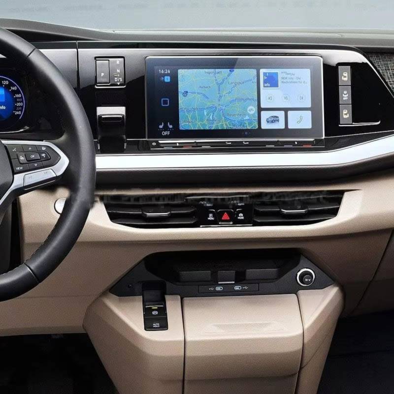 RAQXOLPB Schutzfolie Navi Bildschirm Kompatibel Mit VW Für 2022 Auto 10 Zoll Infotainment GPS Navigation Stoßfester, Kratzfester Displayschutz Aus Gehärtetem Glas von RAQXOLPB