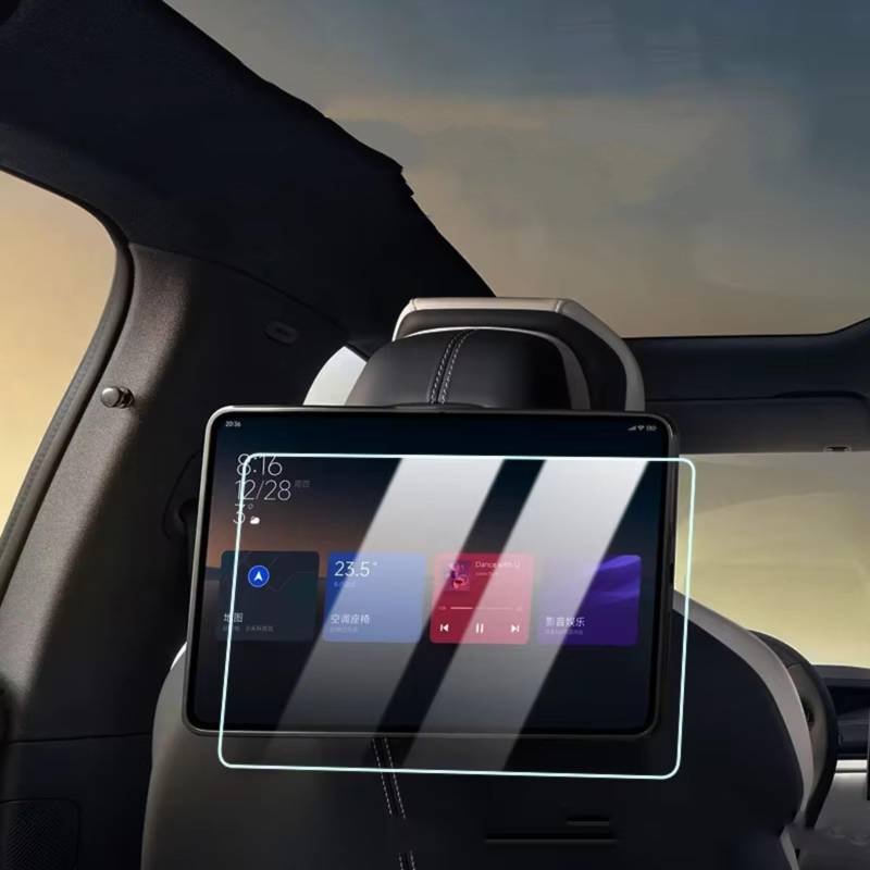 RAQXOLPB Schutzfolie Navi Bildschirm Kompatibel mit Xiaomi für Su7 2024, Auto-Displayschutz aus gehärtetem Glas, Center Control Navigation, mattierter Filmschutz, Zubehör(Rear TV) von RAQXOLPB