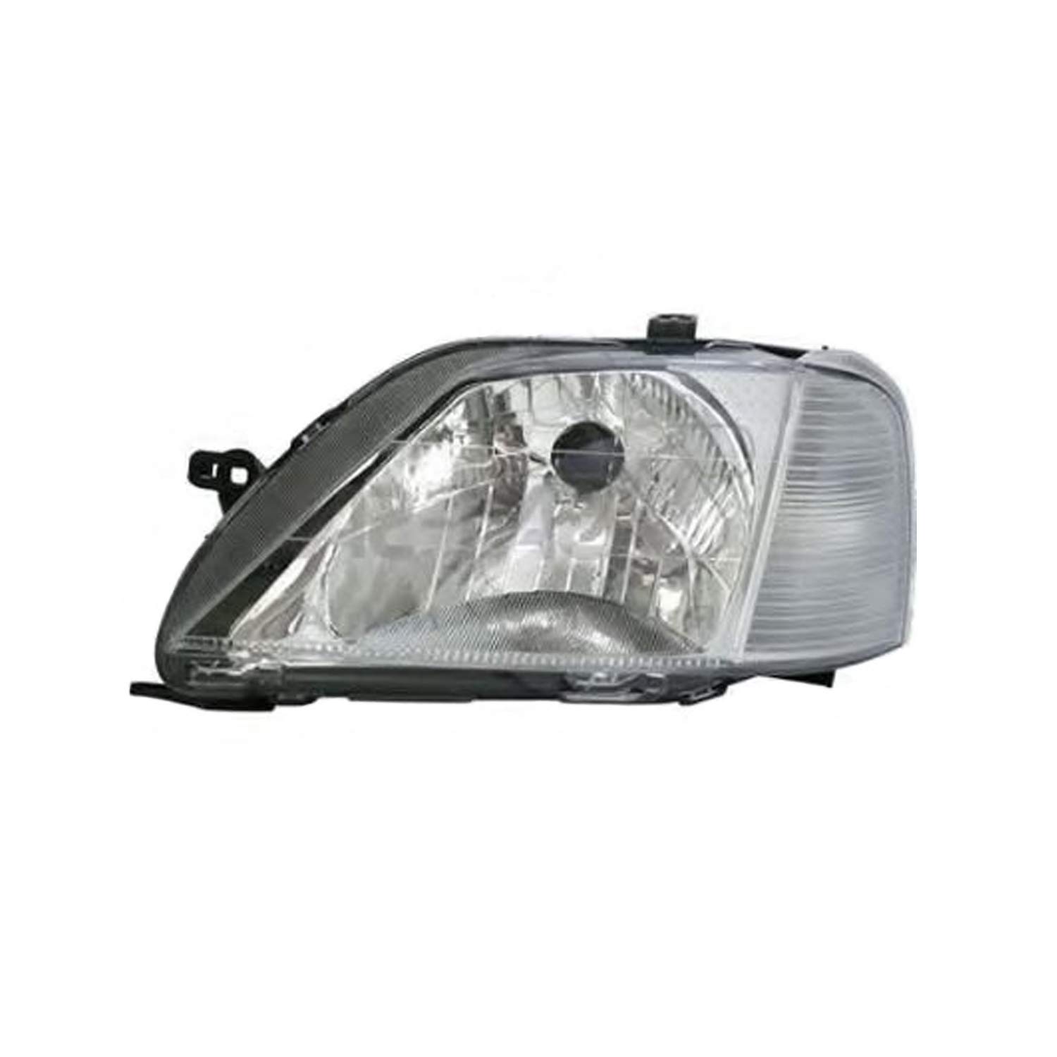 RAS RICAMBI AUTO STORE Elektrischer linker Scheinwerfer mit H4-Lampe, kompatibel mit Dacia Logan von 06-2005 bis 09-2008 von RAS RICAMBI AUTO STORE