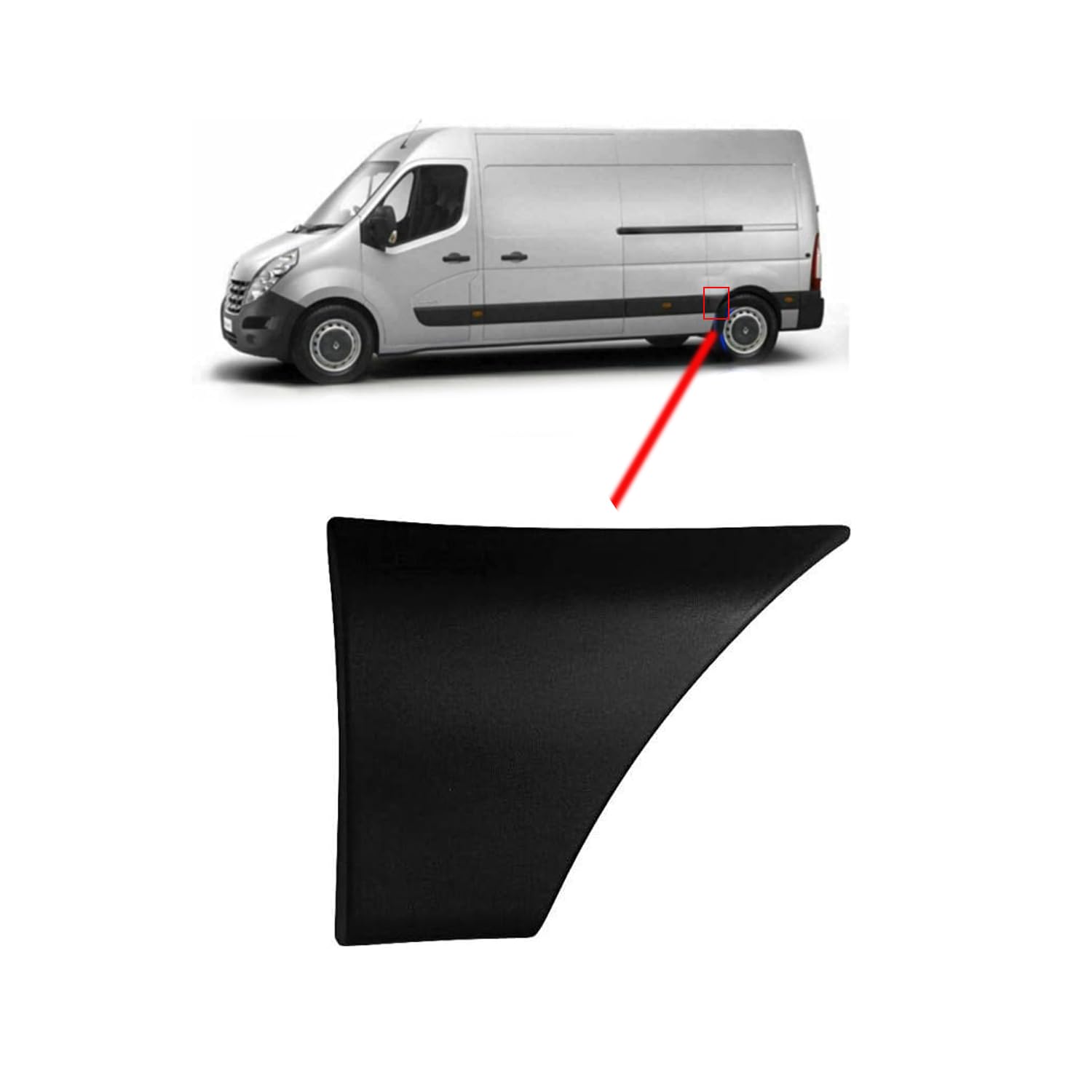 Zierleiste Seitenwand Hinten Links Vorne Kompatibel Mit Renault Master von RAS RICAMBI AUTO STORE