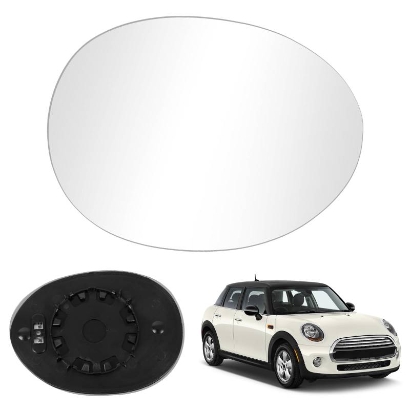 Ersatz Spiegelglas Heizbar Rechts Kompatibel mit MINI Hatch F55 F56 Cabrio F57 Countryman F60 Clubman F54 2014-2020 Spiegelglas Außenspiegel Glas von RASHION