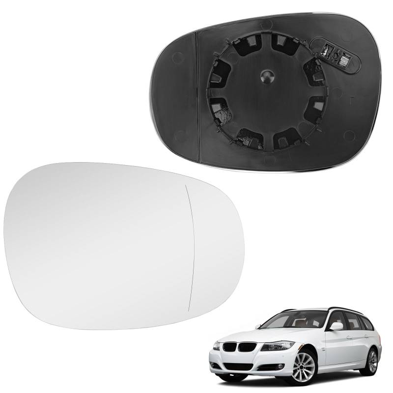 Spiegelglas Heizbar Rechts Kompatibel mit BMW 1 3 Series E81 E88 E90 E91 E92 E93 LCI 2009-2012 Spiegelglas Außenspiegel Glas von RASHION