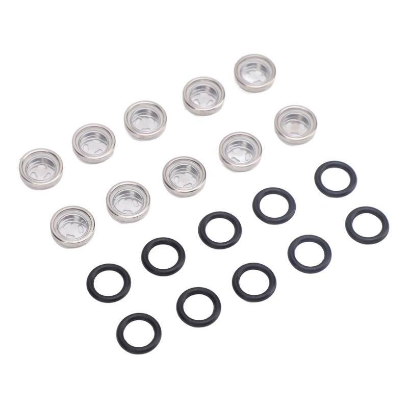 10pcs Brems -Master -Zylinder -Sehglas, Langlebiger Gummi mit Harzobjektiv für Motorrad -ATV, Universelle Passform, Ersatzteile (12 mm) von RASTKY