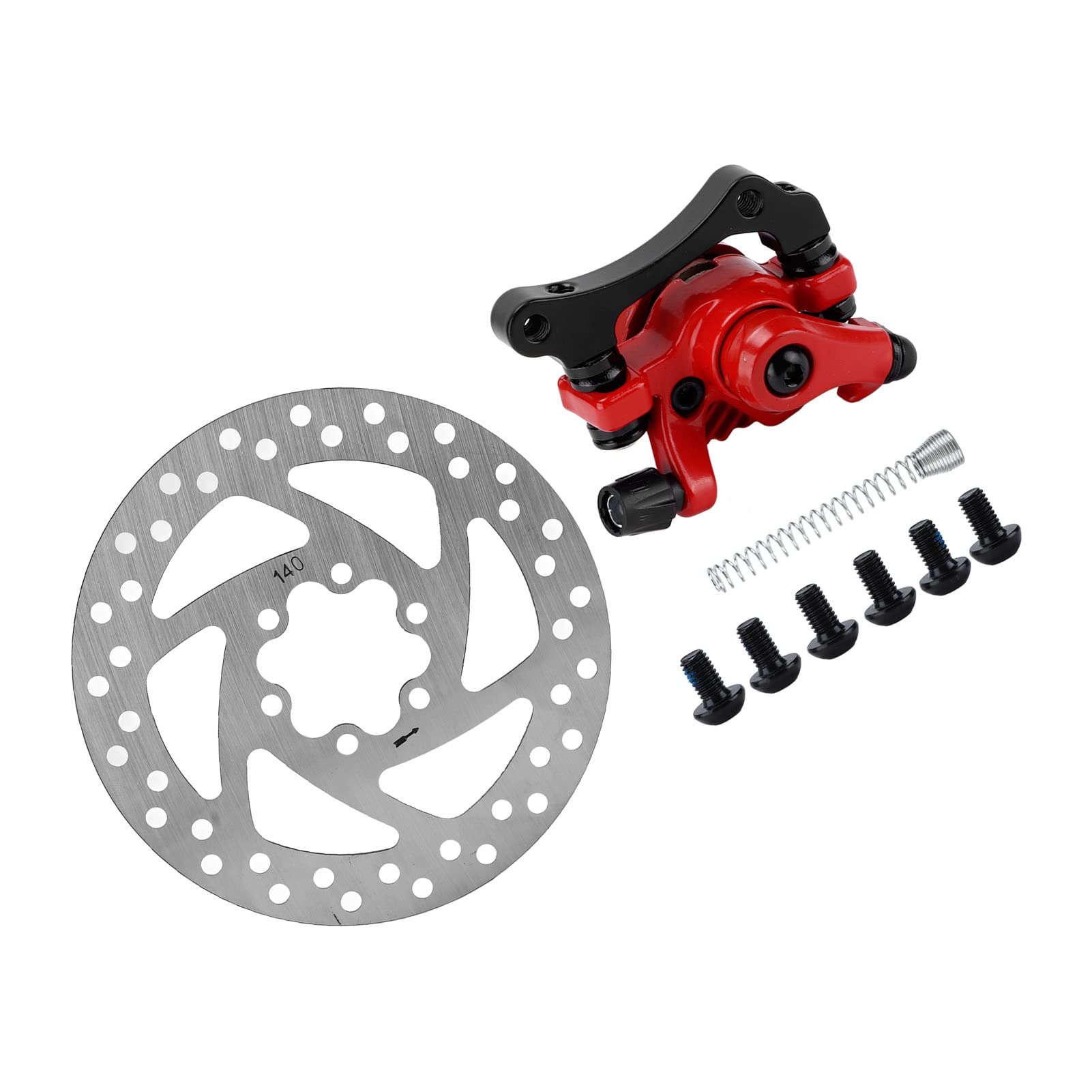 140-mm-Scheibenbremssattel-Kit für Elektroroller mit 6-Loch-Legierungsträger, Feder und Schrauben für Verschleiß und Effizientes Bremsen von RASTKY