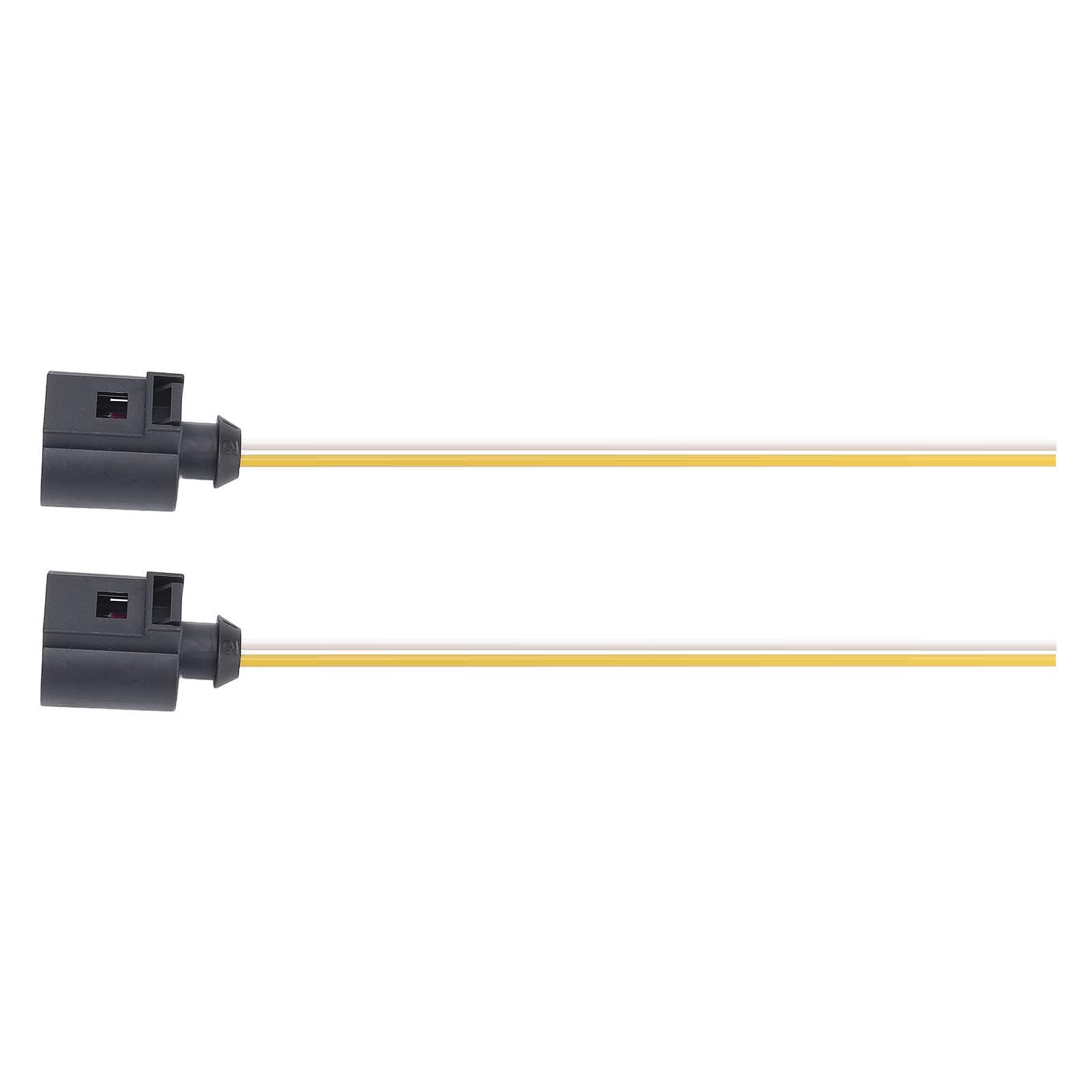 2 PIN-Zopf-Stecker-Verdrahtungsanschluss 1J0973702 Weiblicher Stecker Kabelbaumstecker für Sitzphaeton 2002-2016, A1 2010-2018, Sportback 2011-2018 von RASTKY